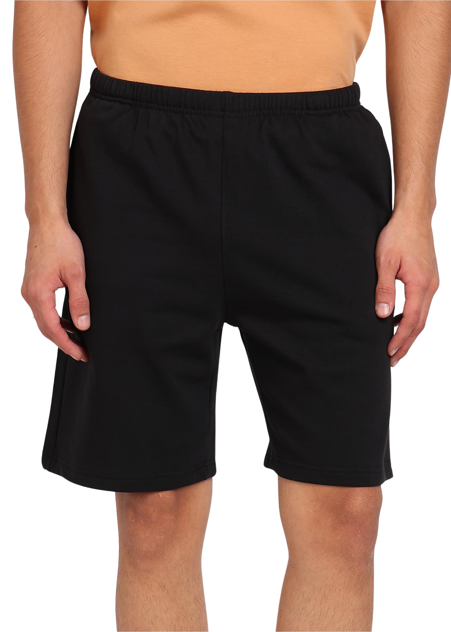 alan jones clothing Men's Ultra Stretch Sweat Shorts | Elastic Waist with Internal Drawstring | Comfortable Lounge & Casual Shorts | Regular Fit-picture-38