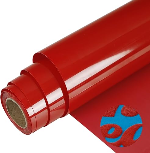 Guangyintong Vinilo de transferencia de calor 3D Puff - Vinilo HTV de 12 pulgadas x 8 pies - Rollo de vinilo para planchar en camisas (rojo) disponible en Yaxa Colombia