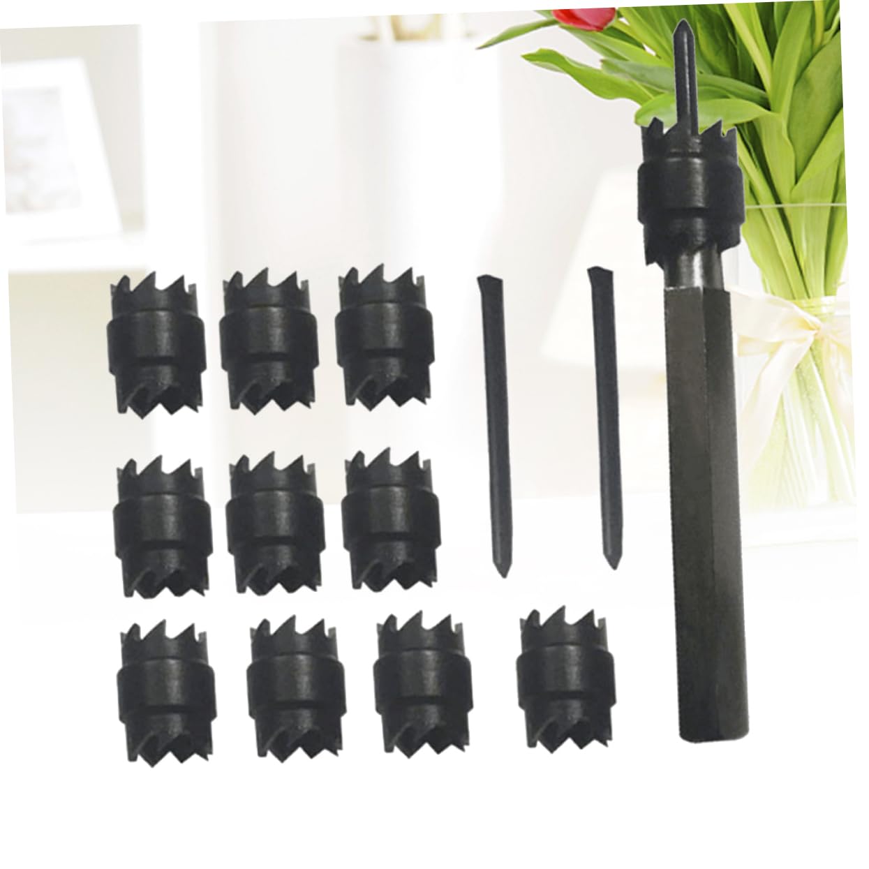 Set di Punte per Trapano Saldatura Punti Doppie 13 Pezzi Inox Nero