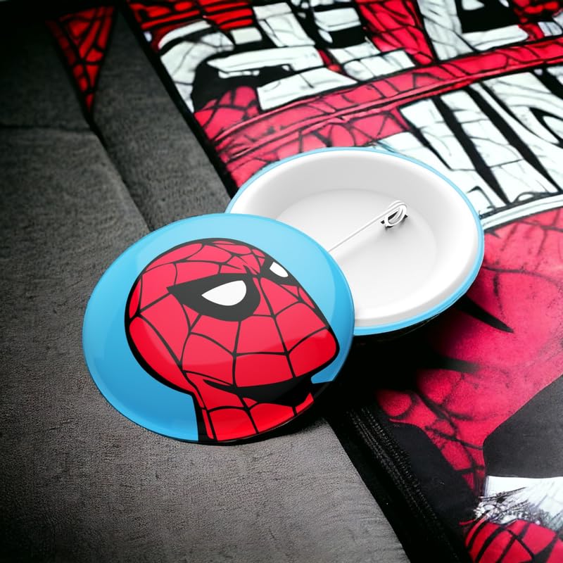 Image of Spiderman Pencil Box Integrated Sharpener and Calculator, Magnetic Lock, Dual Compartments, Cartoon Stationery Case School Kit for Girls, Kids, Students Combo Set of 6in1