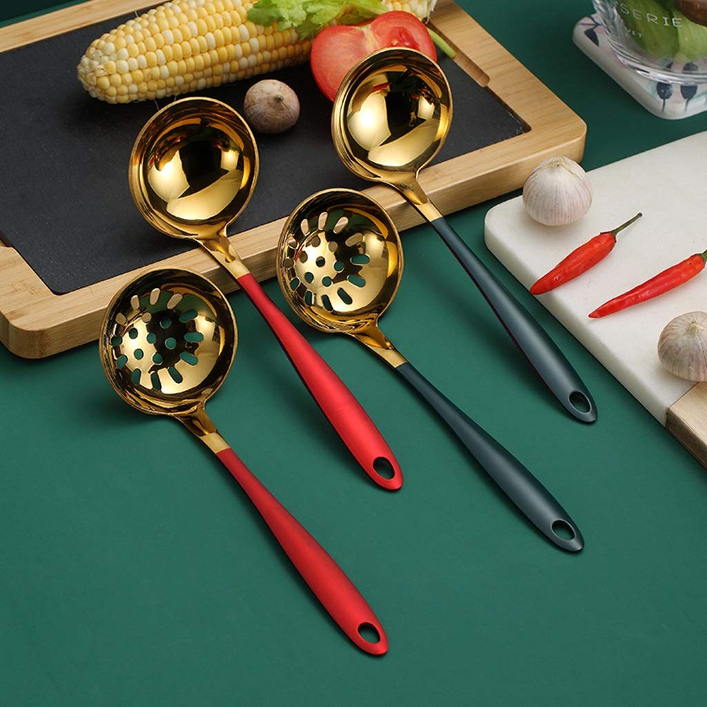 OUKENS Colino Per Pentole Calde, 2 Pezzi - Cucchiaio Scanalato In Acciaio Inossidabile, Pratico E Resistente - Foto 11