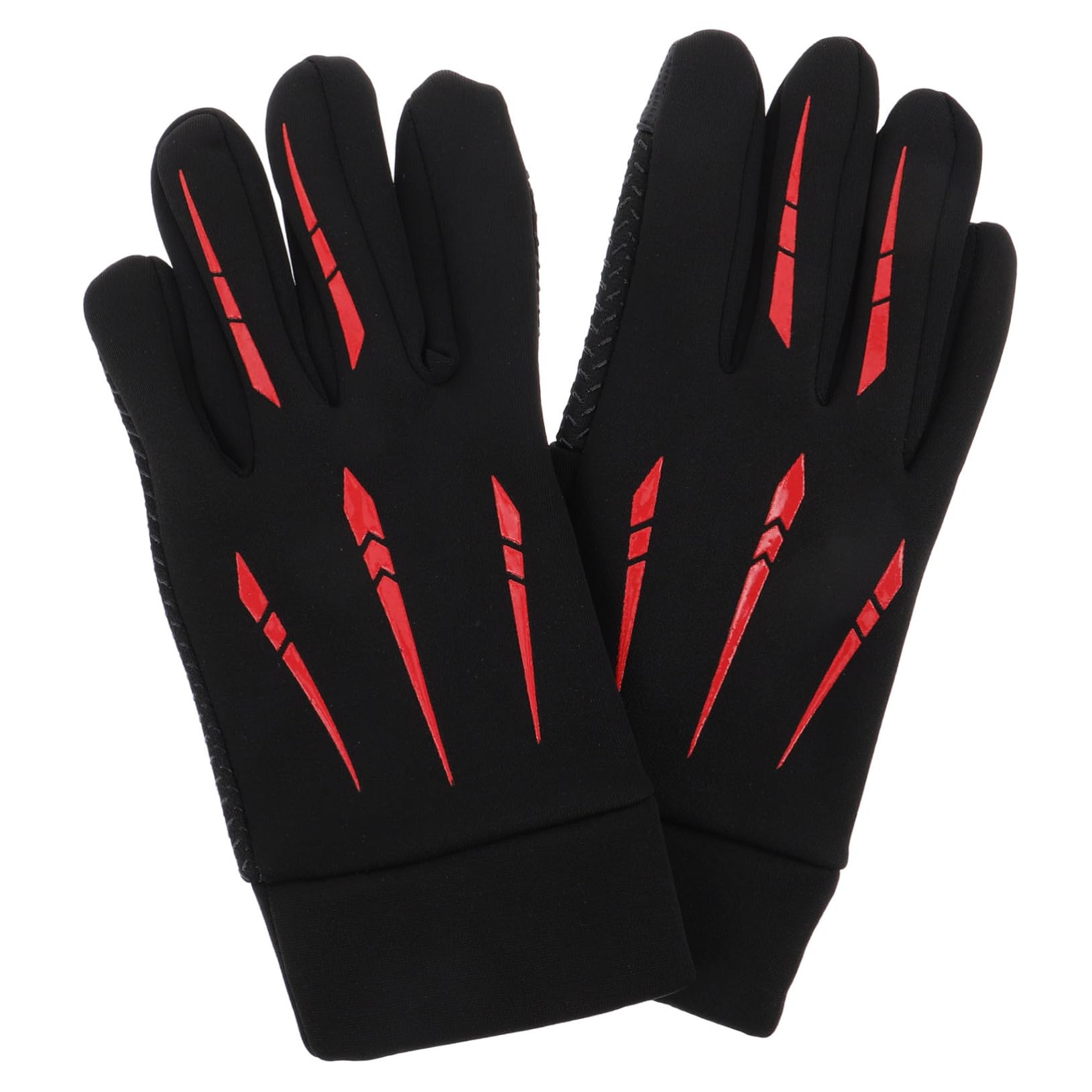 STOBAZA Sports Winter Cycling Gloves Touchscreen Compatible Windproof Wrist Strap for Running Biking and Workout Reflective Elements for Enhanced Visibility