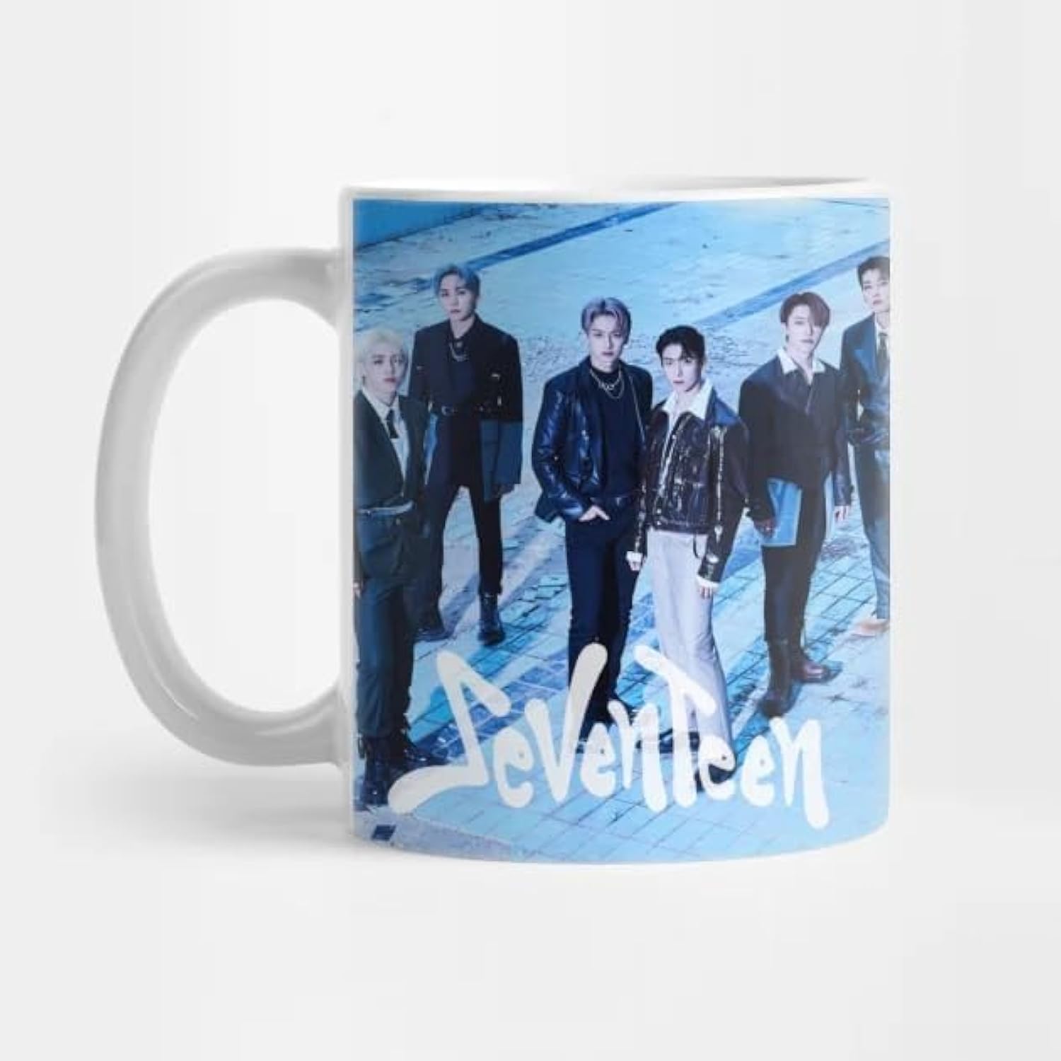 SEVENTEEN Coffee Mug 세븐틴 S.Coups, Jeonghan, Joshua, Jun, Hoshi, Wonwoo, Woozi, DK, Mingyu, The8, Seungkwan, Vernon, Dino. For CARAT Fandom, Kpop Fans & Best Gift - 11Oz Mug (#6)