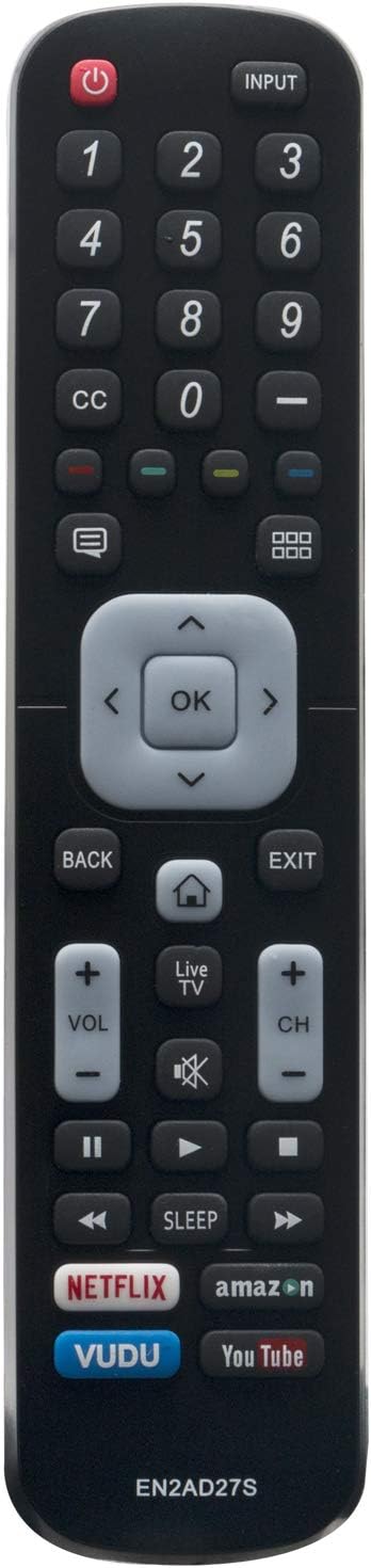 AIDITIYMI EN2AD27S Replace Remote for Sharp LC-43N7000U LC-55N7000U LC-65N7000U LC-40N5000U LC-50N5000U LC-60N6200U LC-65N5200U LC-43N6100U LC-50N6000U LC-55N620CU LC-60N5100U LC-65N9000U LC-75N8000U