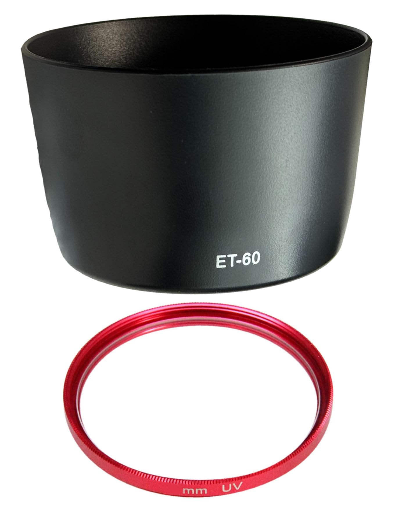 Amazon | F-Foto ET-60 レンズフード と 58mm 赤枠 レンズフィルター