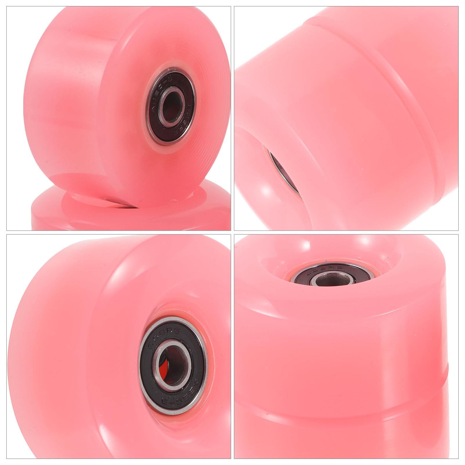 BIUDECO Skating Wheel Set 4pcs Roller Wheels for Roller Skates Suitable for All of Surfaces Boys and Girls Adults Friendly