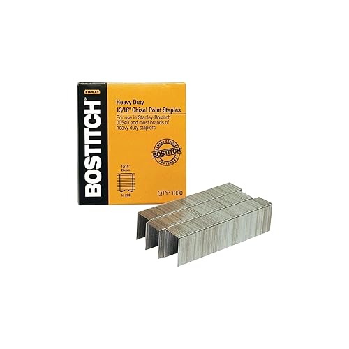 Stanley SB351316HC1M - Grapas resistentes para uso en 00540, 12 pulgadas W 1316 pulgadas L 1000BX