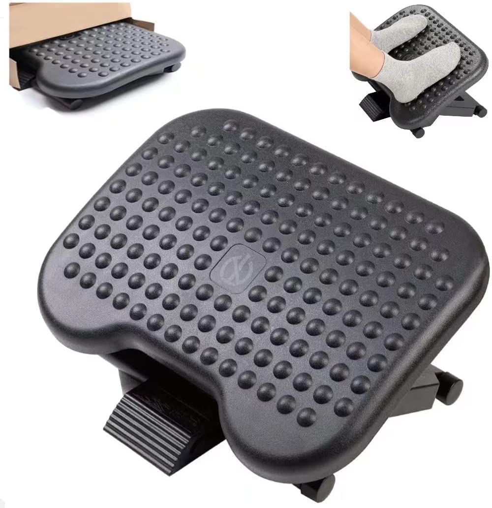 Buy Adjustable Under Desk Footrest, Foot Rest for Ergonomic Under Desk
