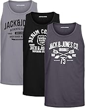 JACK & JONES Herren Tank-Tops Vielfältige Prints | Schmale Passform und atmungsaktive Baumwolle