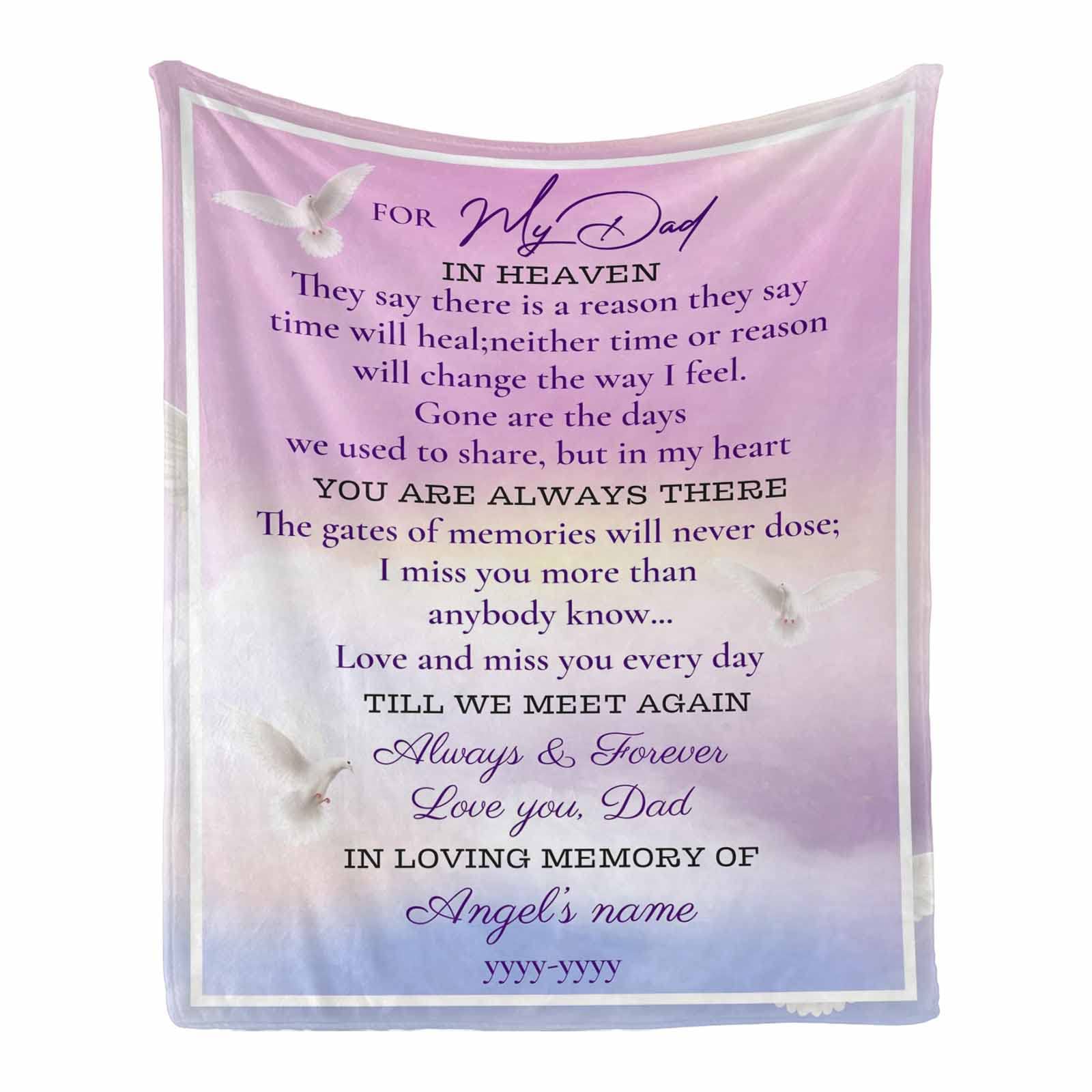 Buy InterestPrint Memorial Blanket Pigeon Sympathy Gifts for Loss of