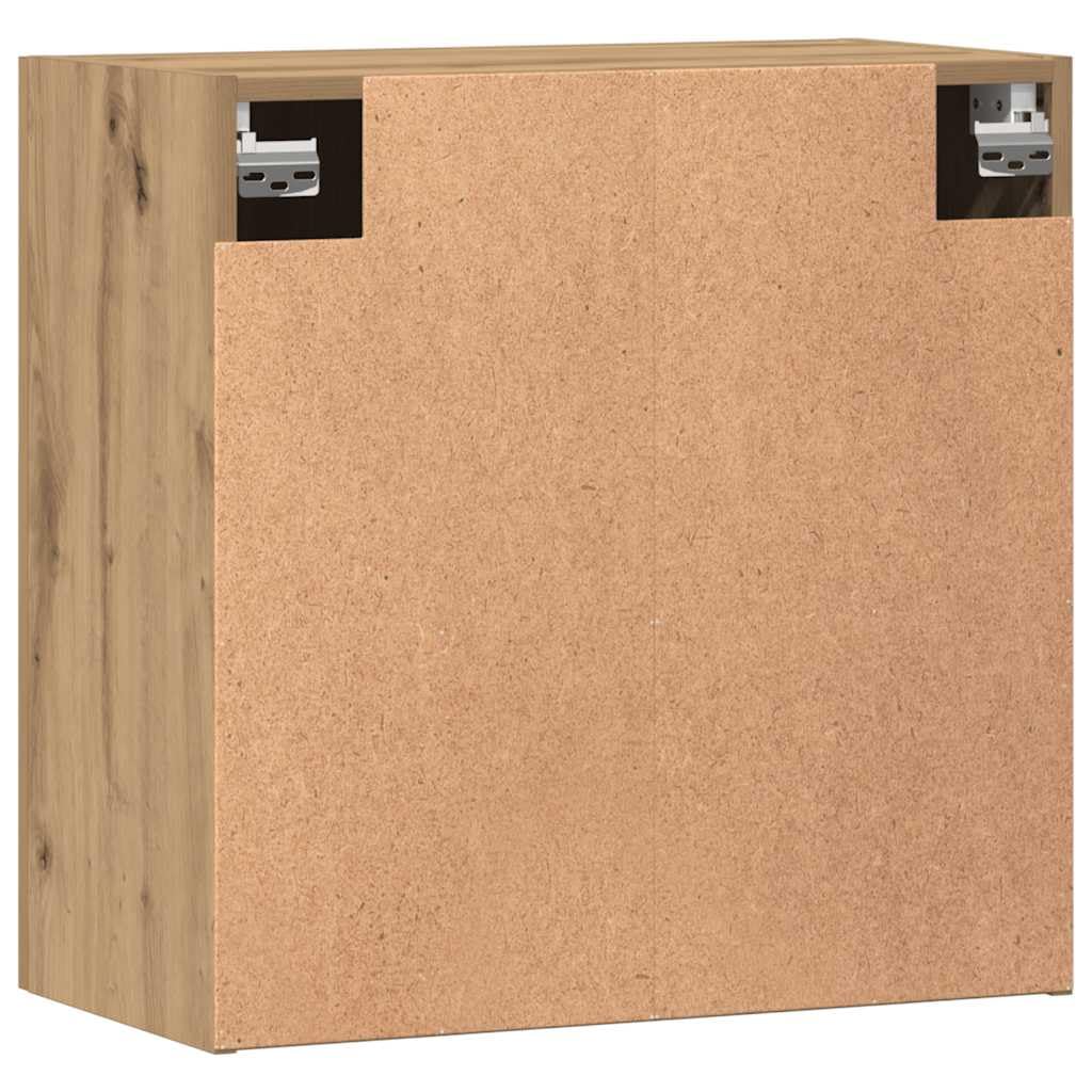 vidaXL Wandschrank Artisan-Eiche 60x31x60 cm Holzwerkstoff, Schrank, Hängeschrank, Schwebeschrank, Lagerschrank, Beistellschrank, Schrank Wandmontage