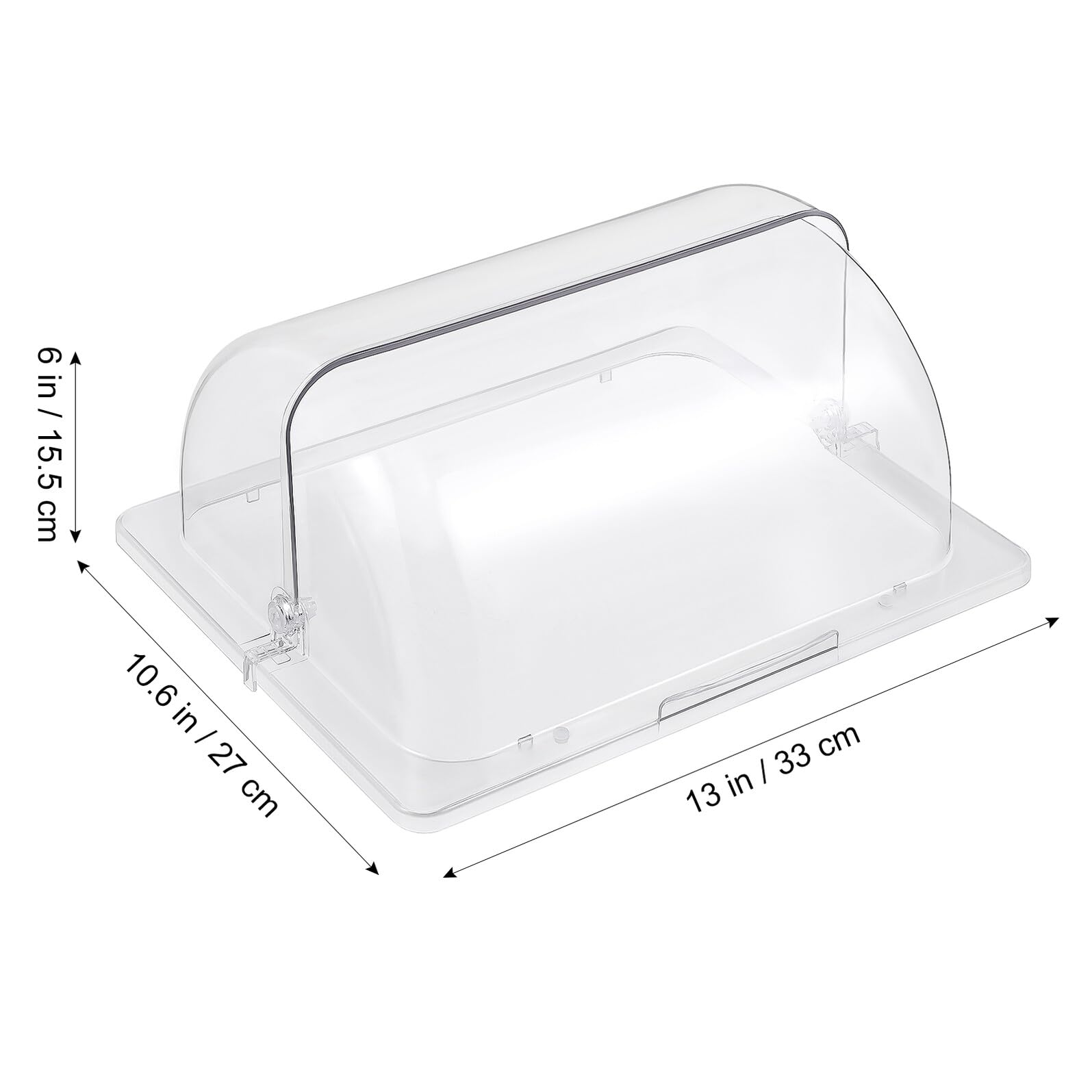 Gatuida Copertura Antipolvere per Alimenti in Plastico, Vassoio Trasparente Comodo per Riporre Snack e Pasticceria, per Esporre Dolci in Cucina