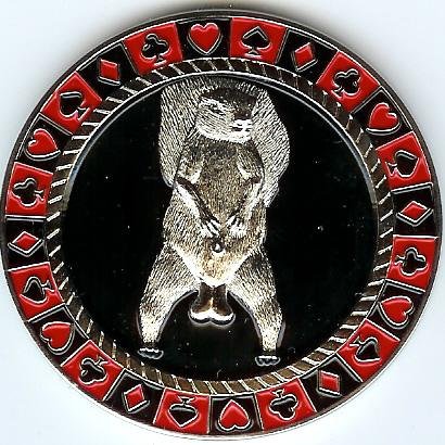 Poker WeightProtect Your Nuts Commerative Card Guard Cover Chip
