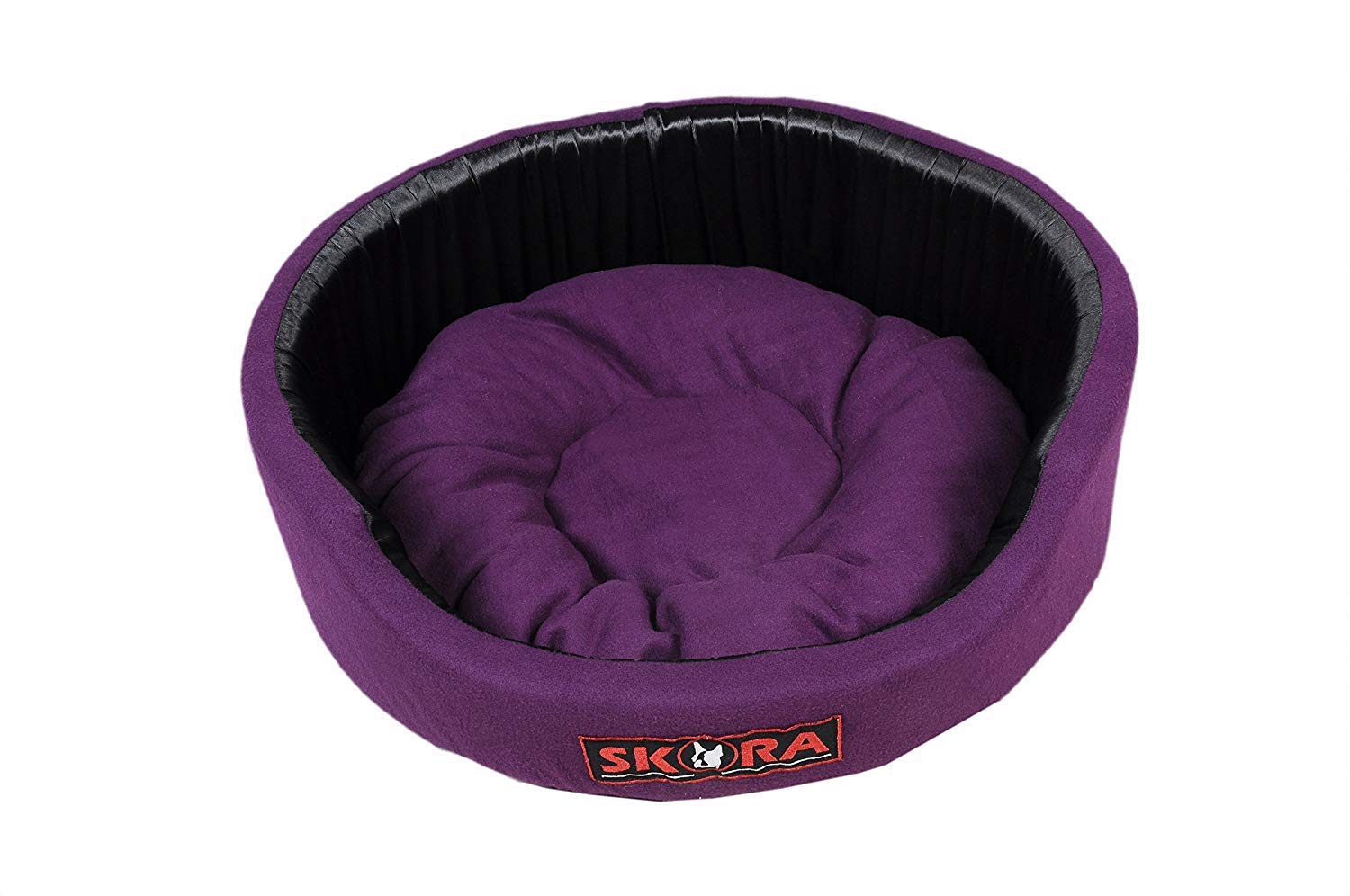 Skora Round Shape Both Side Soft Dog/Cat Pet Bed (Small Black and Purple Color) (B07B7N1CXZ) Amazon Price History, Amazon Price Tracker