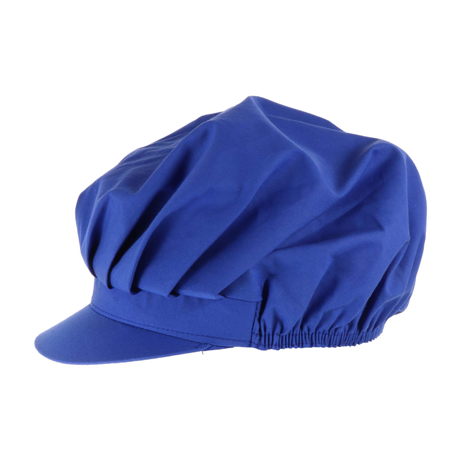 HEALLILY Chef Cap Cappello Elastico in Cotone Traspirante per Cucina Uomini Donne Blu