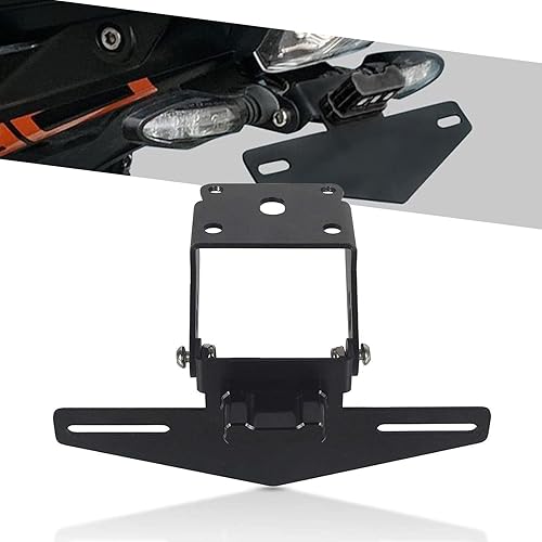 Soporte para matrícula de motocicleta con luz de matrícula compatible con Duke 125 250 390 Duke390 2017-2021