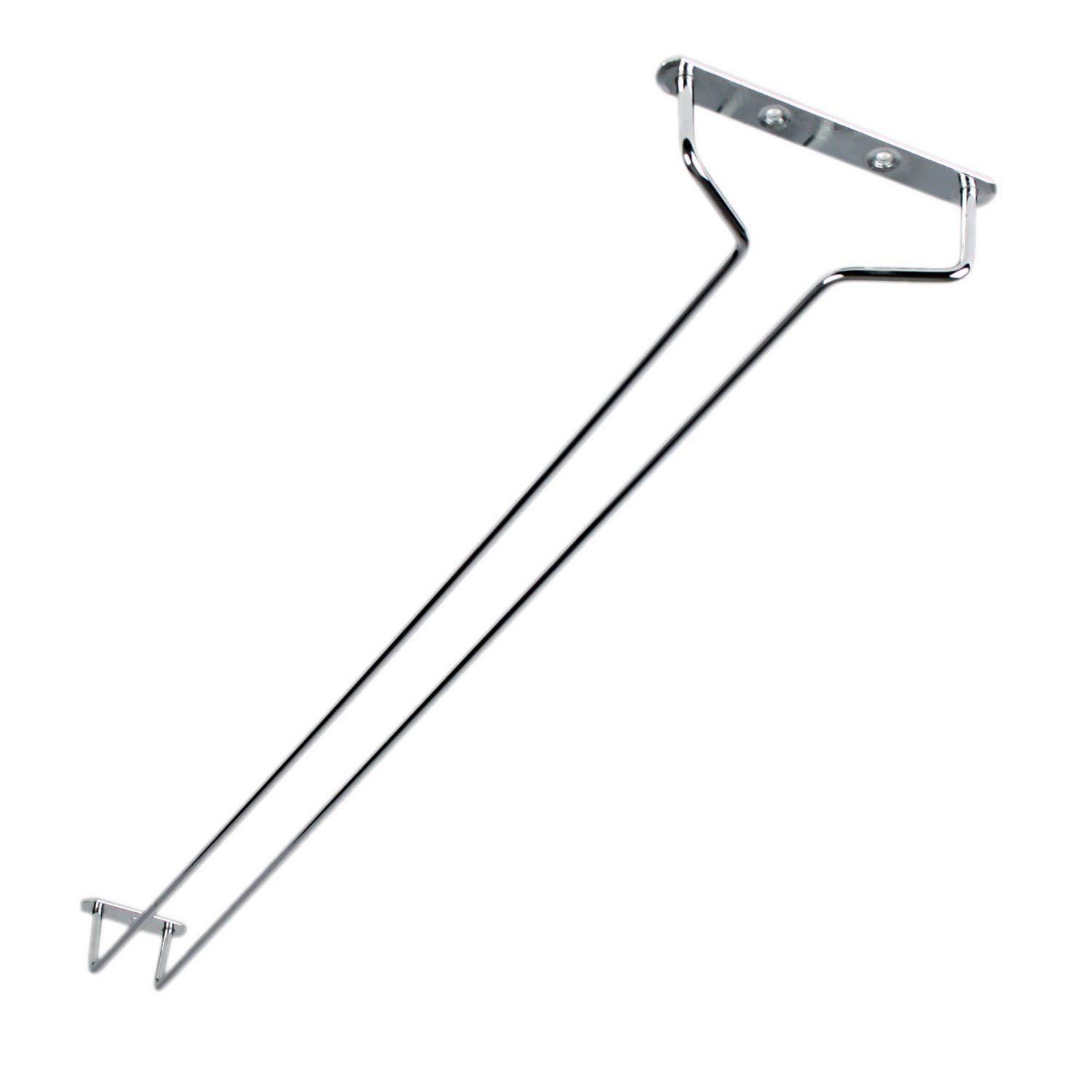 Excellante 24-Inch Wire Glass Hanger Chrome Plated