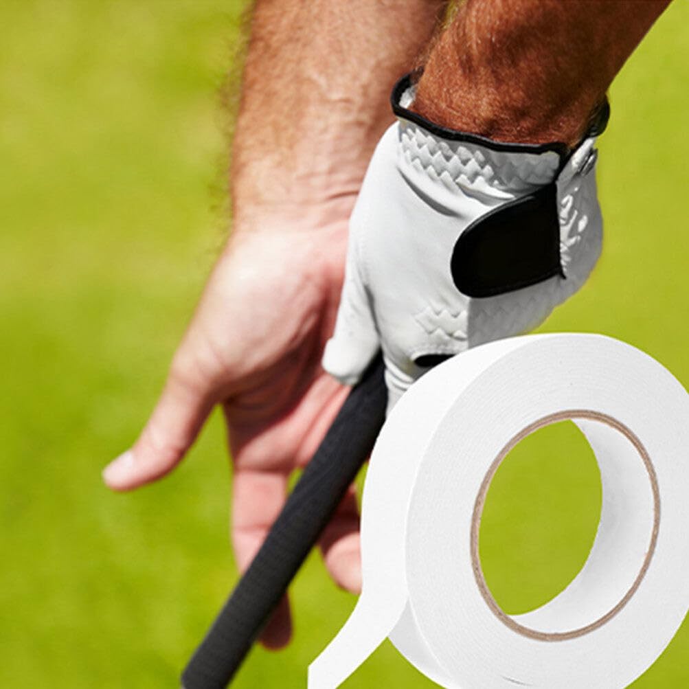BESPORTBLE Golfs Racket Sticker 5000x1.8cm Double Sided Adhesive Gripping Strip Putter for Regripping Grips Installation Golfing Tape