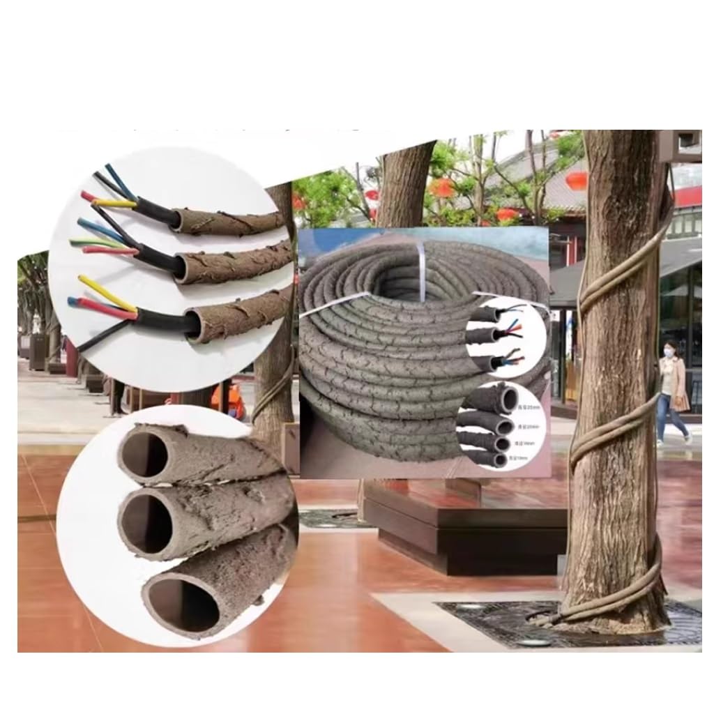 Tubo Flessibile Cavo Che simula Una Vite d'albero, Protegge i Cavi, Crea Un Effetto paesaggistico e Protegge la Guaina del Filo (40 mm) (1 m).