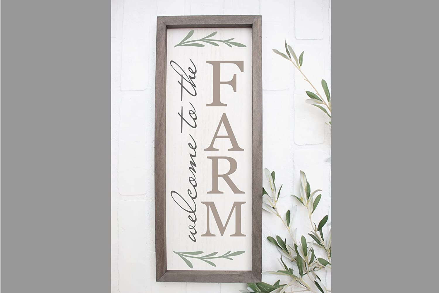 Welcome to The Farm Porch Welcome Sign Farmhouse Sign Metal Tin Sign Vertical Welcome Metal Tin Sign Sign 16x4 Inch