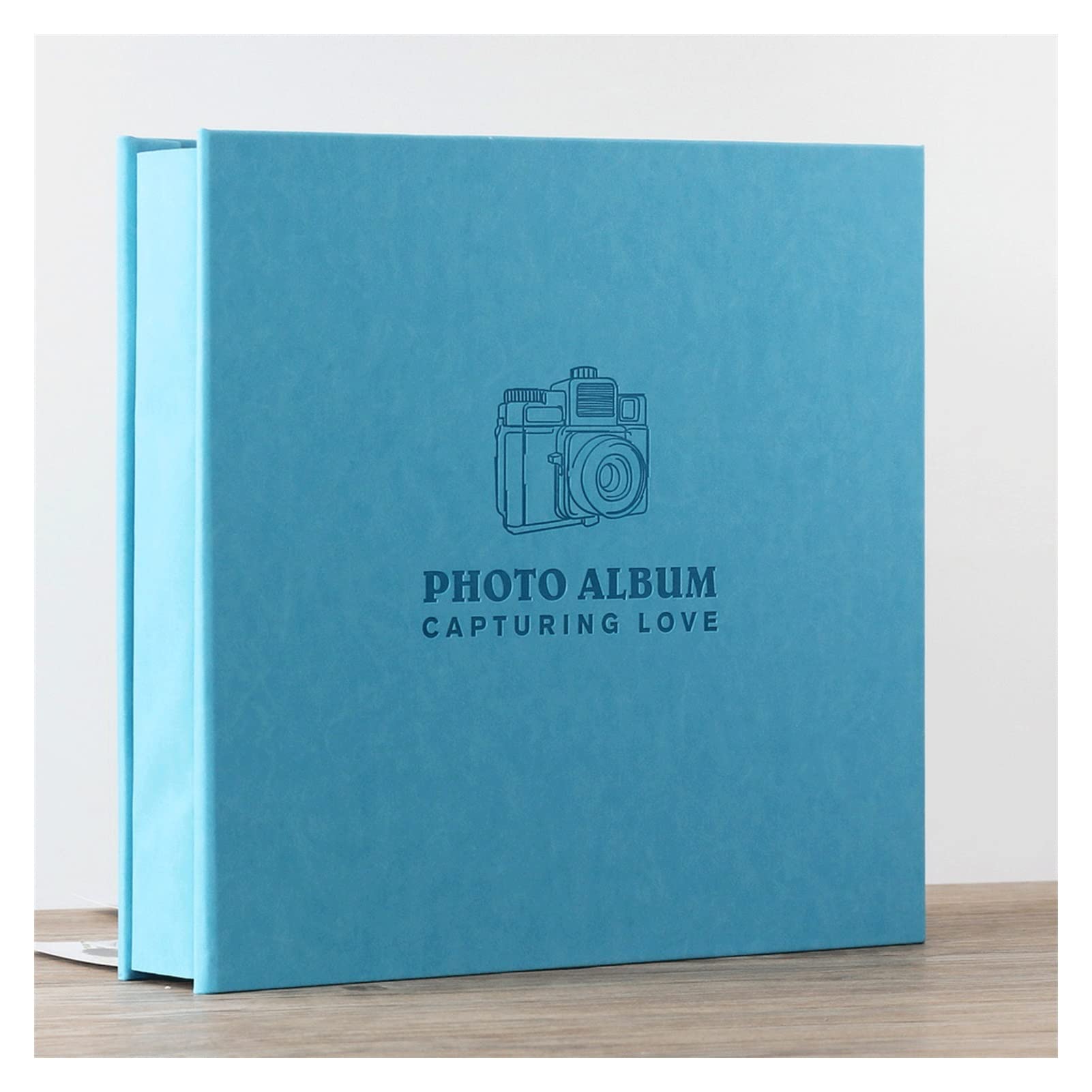 caihuashopping Album fotograficzny zrób to sam album na zdjęcia, ręcznie robiony, wklejany i folia, album o dużej pojemności dla par rodzinnych albumów fotograficznych (Kolor: 10, rozmiar: 60 arkuszy/biały papier)