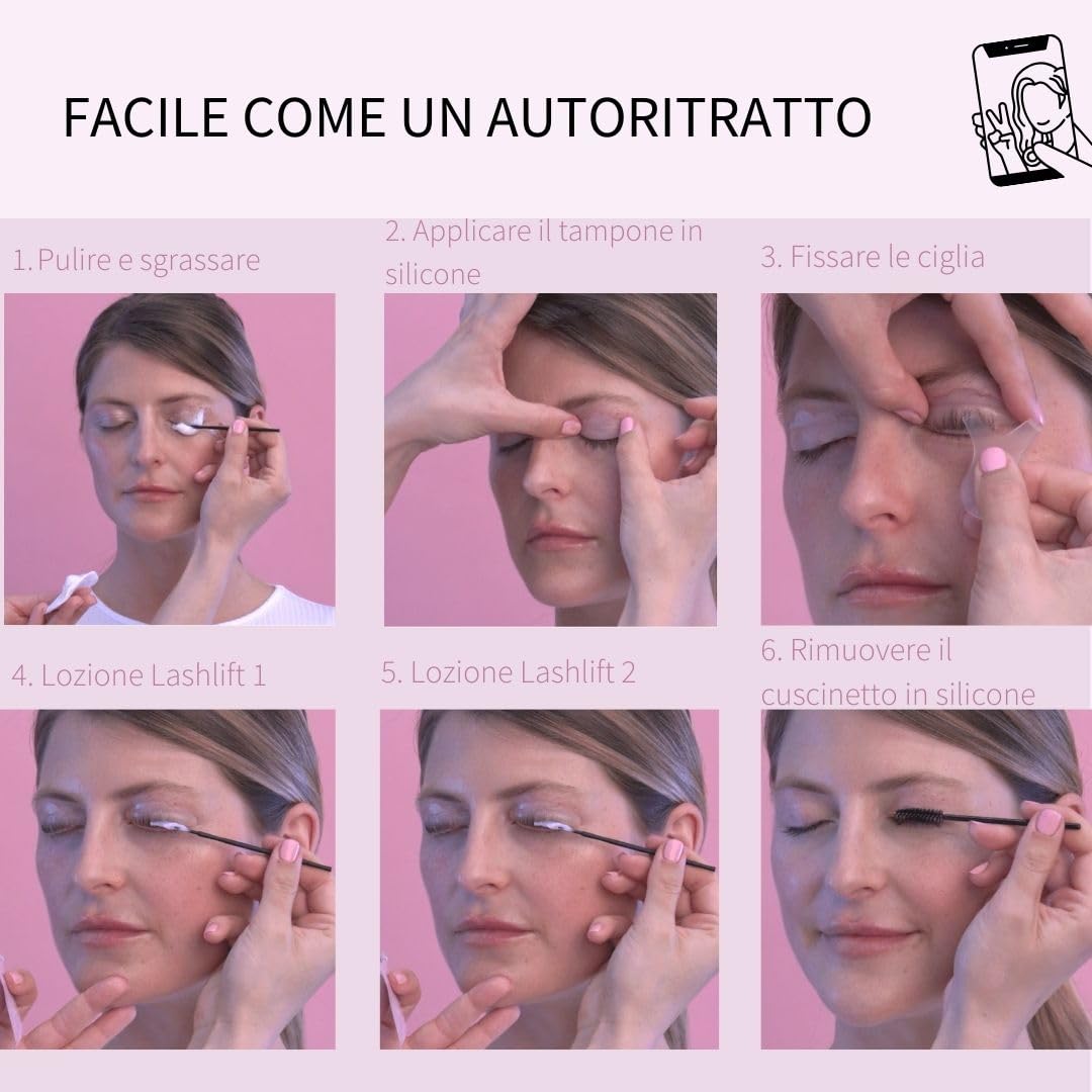 Fleeky Kit lifting Lash & Brow vegano e non testato sugli animali - Sopracciglia e ciglia naturali ed espressive