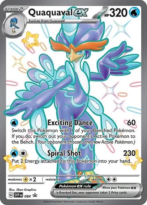 Amazon.com: Pokemon - Quaquaval ex SVP 084 – Black Star Promo Foil