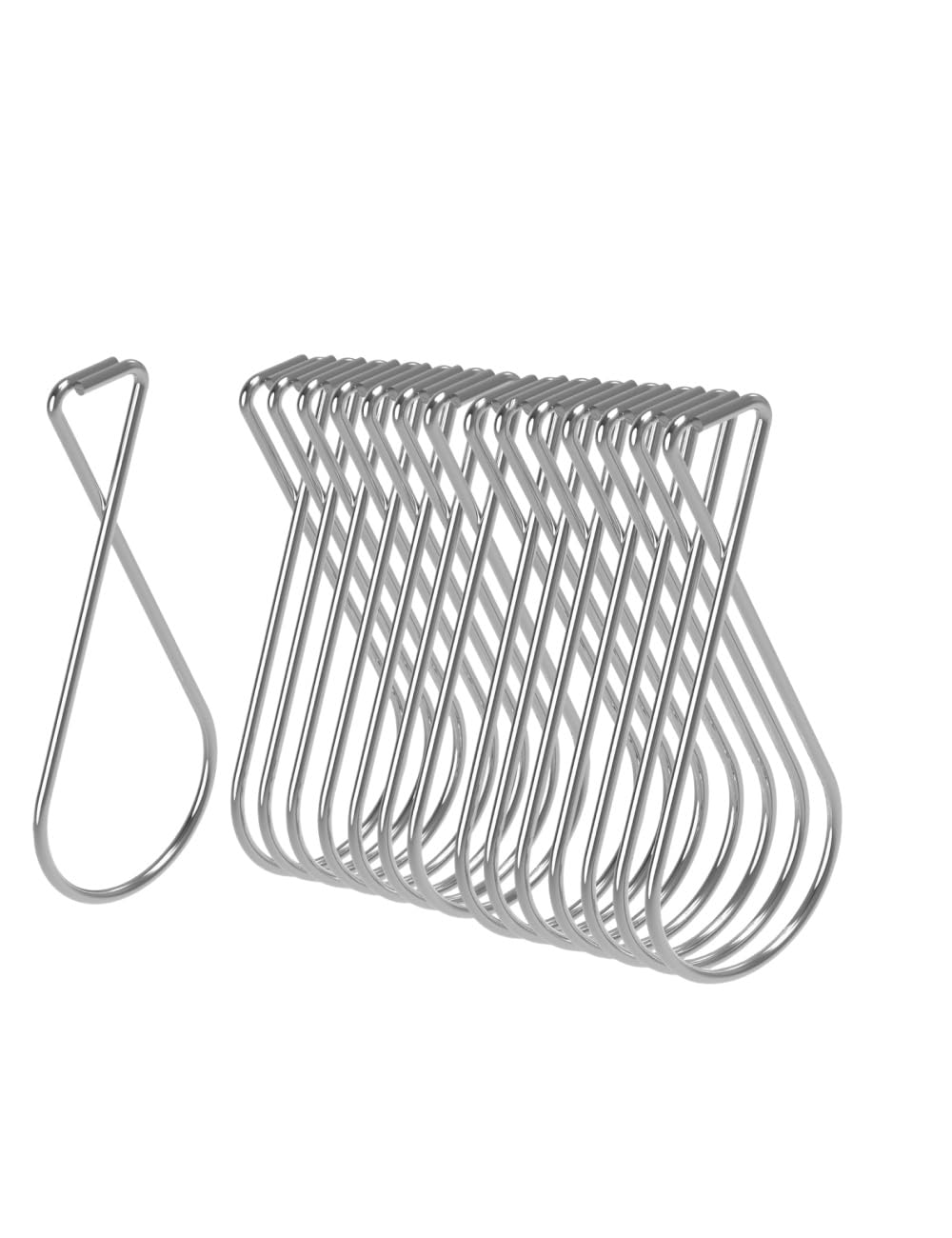 Uvbws100 Stainless Steel Ceiling Hook Clip, Rust Resistant and Durable Used for Posters, Banners, Artworks, Hanging Ceiling Hooks Hooks for Homes, Offices, Schools, etc（2.5X 1.1 inch）