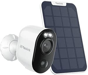 Reolink 4K Security Camera Outdoor Wireless, Argus 3 Ultra-W+Solar Panel, 2.4/5GHz WiFi, Battery-Powered Security Camera with Person/Vehicle/Animal Detection, Color Night Vision, Two-Way Audio, IP65 asin的图片