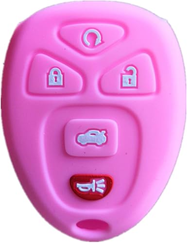 KAWIHEN Funda para llavero compatible con Buick Cadillac Chevrolet Chevy GMC Pontiac Saturn 5 botones llavero KOBGT04A 22733524 10305091 10305092