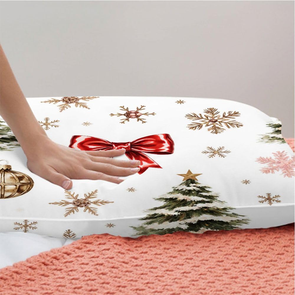 Juego de Cama 3D 200x200 cm, Tema Navideño, Set de 3 Piezas con 1 Funda NóRdica XXL y 2 Fundas de Almohada, Material EcolóGico, DiseñO Reversible, Cremallera, 7604