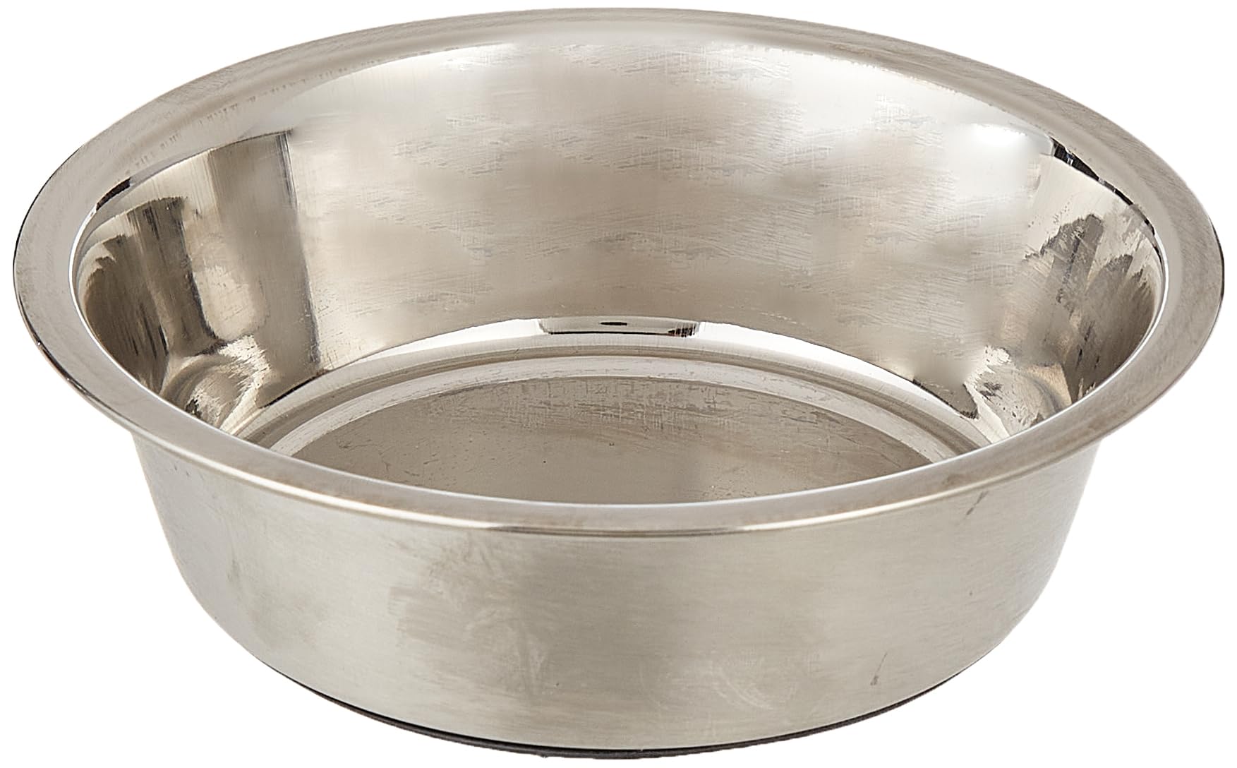Trixie Stainless Steel Dog Bowl with Rubber Base, 0.5 Litre