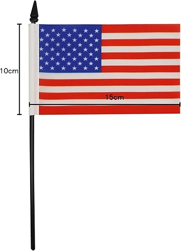 Miniatura 231 de Bandera de mesa Colombia 5'' x 8'' - Bandera de escritorio colombiana 8.3 x 5.5 in - Barra y base de plástico negro - AZ FLAG