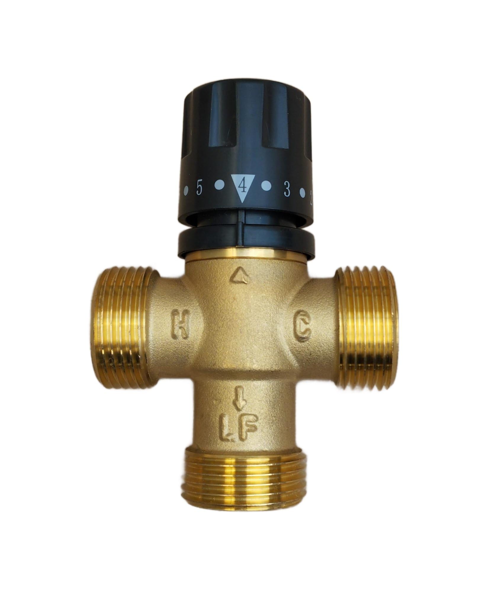 Valvola Termostatica Miscelatrice Ottone Cromo - DN20 3/4, Regolazione 20-65°C Per Impianti Solari E Idraulici - Foto 7