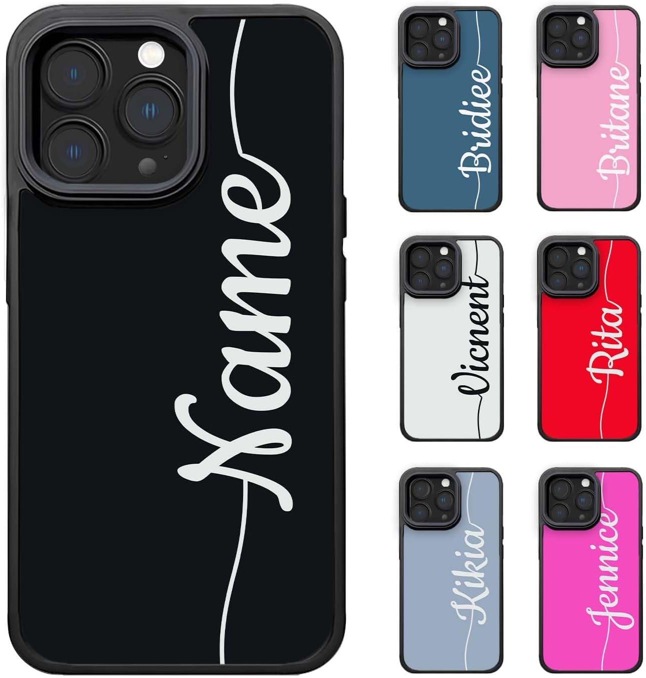 COOZEBRA Custom Phone Cases Compatible for iPhone 17 16 15 14 13 12 11 Pro Max, Personalized Phone Case Design Your Own