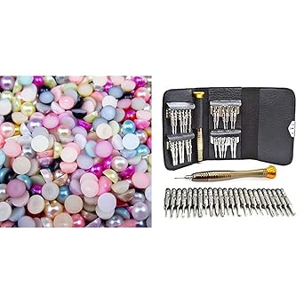 Diy Crafts 3/4/5/6/7/8/10mm 100-1000 Piece/bag Ivory/abs Imitation Pearl Half Round Flatback for Diy Jewelry Findings Making + Diy Crafts 6788 Precision Torx-screwdriver Cell Phone Repair Tool,