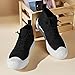 Retro Fashion Skateboard Shoes Men's Women's High-top Casual Trend Shoes, Spring and Autumn Niche Design, Lace-up Mesh for Outdoor, Campus, Walking, Street, Jogging, Travel (Black and White,7)
