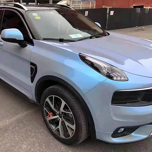 Miniatura 8 de XhuangTech Rollo de vinilo adhesivo para carrocería de automóvil con diseño de camaleón, diseño de luna de Mirage y lima, para liberar burbujas de