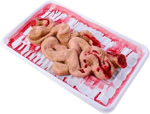 Garneck Accesorio de órgano para intestinos corporales de Halloween, juguete complicado, piezas del cuerpo humano aterradoras falsas para Halloween,