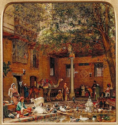 Tableau Toile pour habiller un grand mur vide Cour des patriarches coptes au Caire 60x90cm