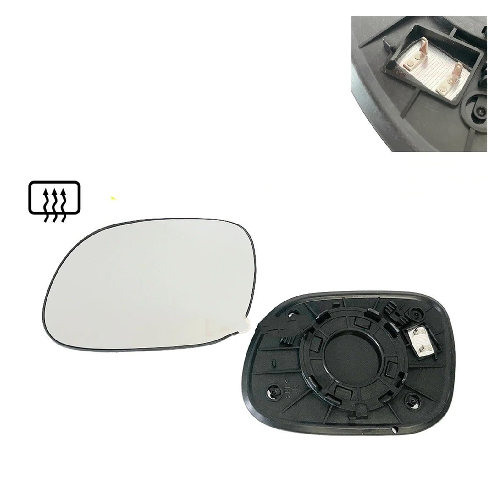 Miroir gauche droit Pour KIA Pour Soul 1.6L 2.0L 2014-2019 Rétroviseur Extérieur Convexe Chauffant(Left)