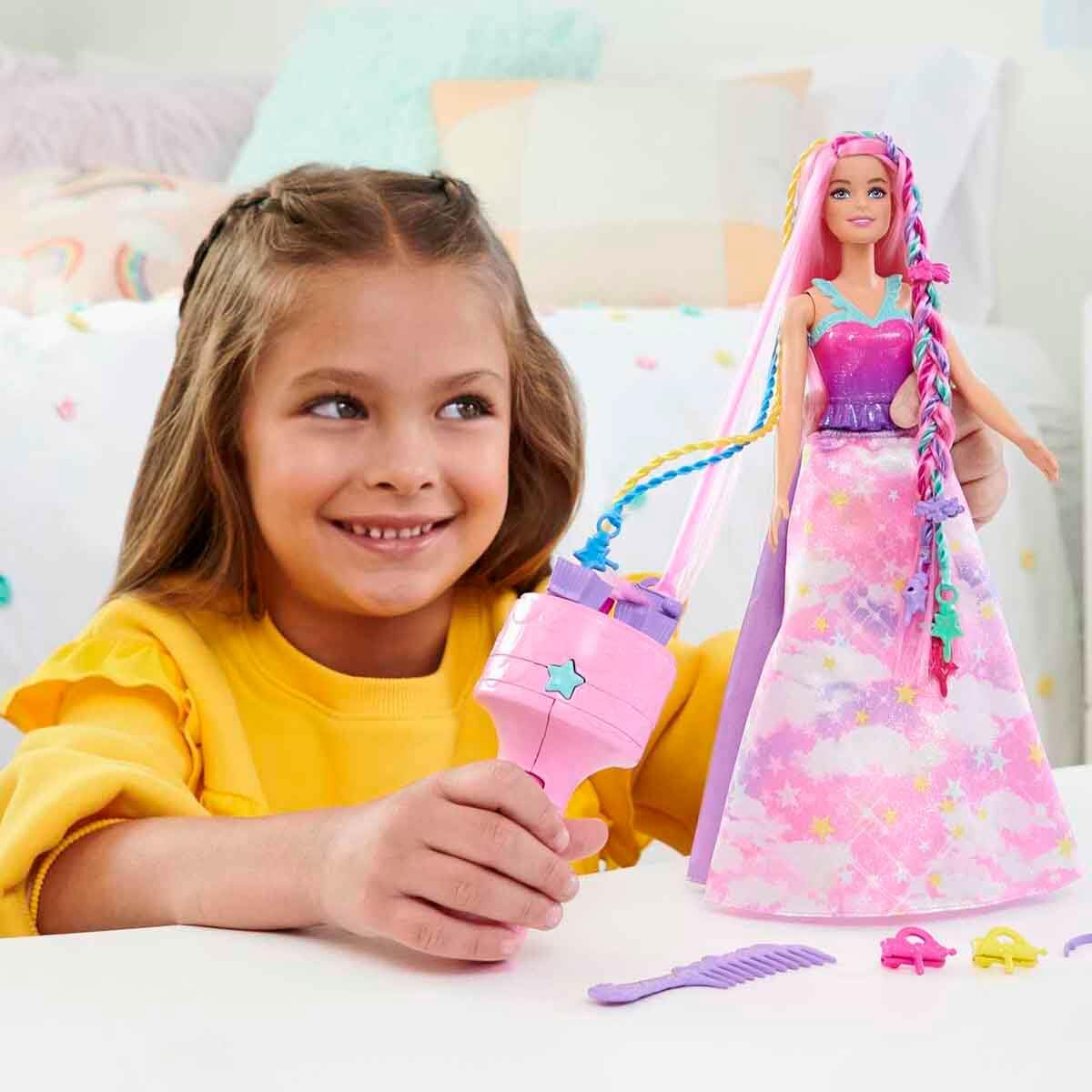 Amazon.com: Barbie -Doll Magical Braided Hair Rainbow Hair