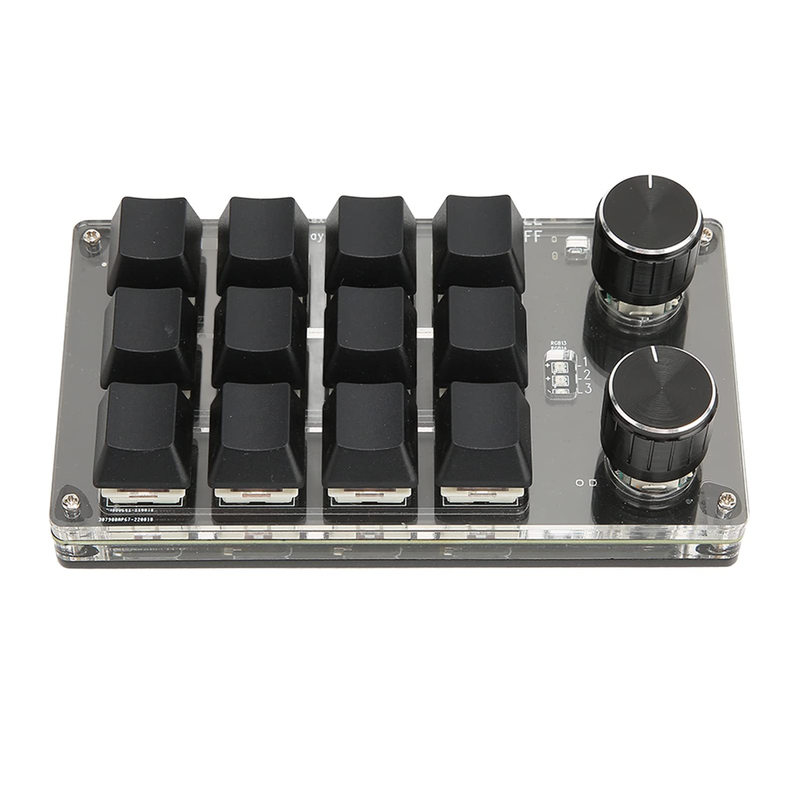 Ejoyous Tastiera Meccanica 12 Tasti, Interruttori, 2 Manopole Wireless