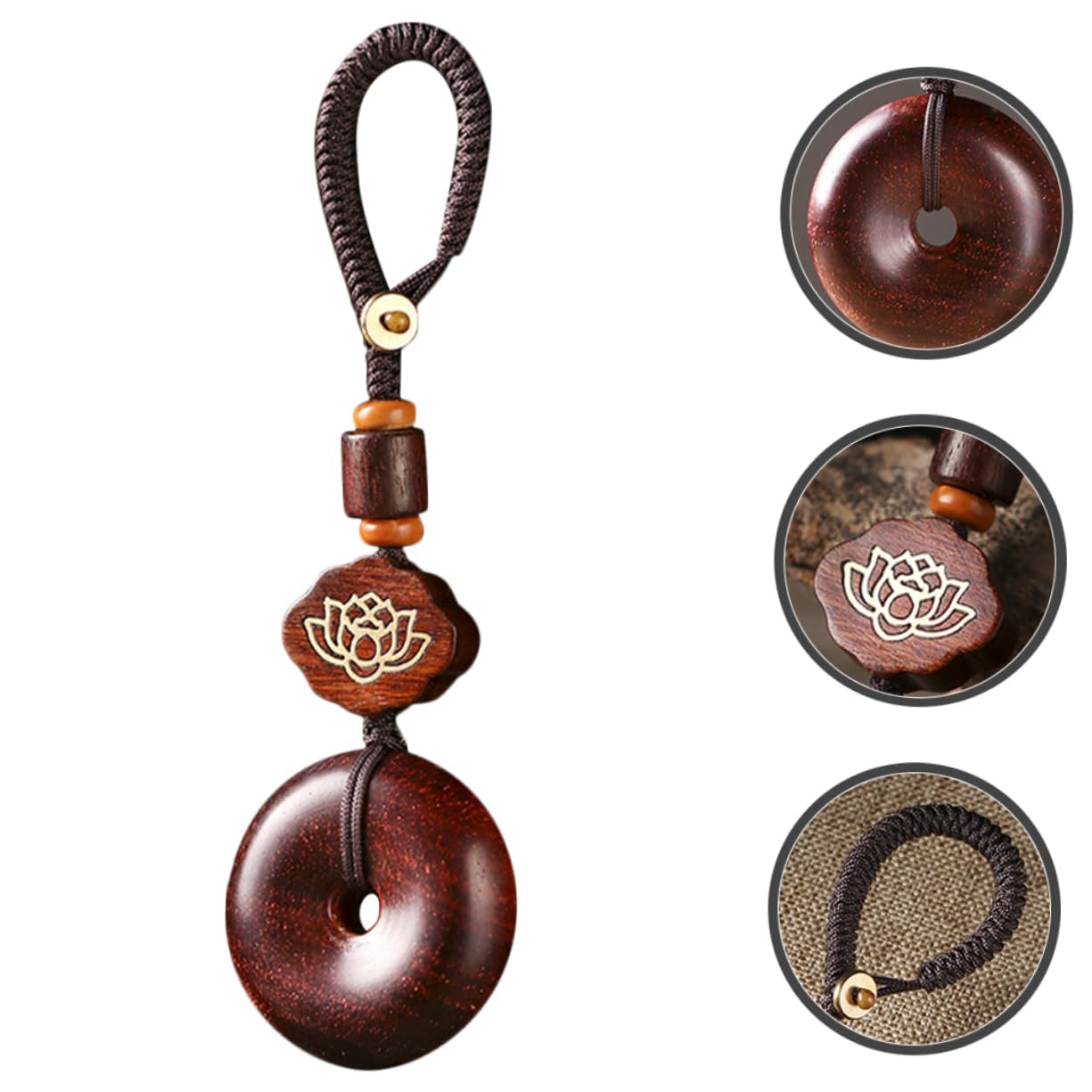 GALPADA 5stücke Vintage Holz Schlüsselanhänger Mit Pendant Handgefertigter Car Key Charm Für Auto Rucksack Und Geschenkideen