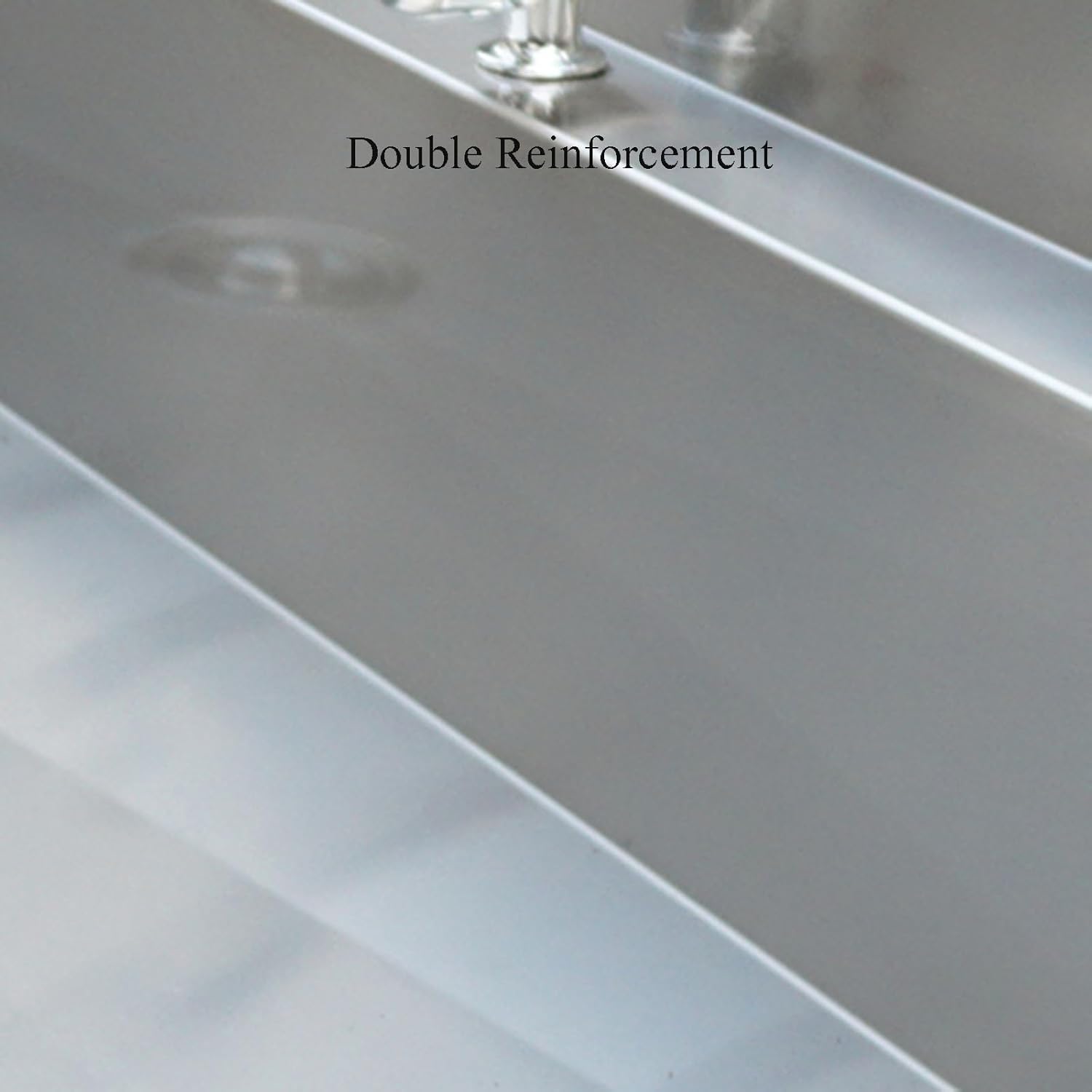 Wall Mounted Stainless Steel Sink Triangle Bracket Commercial Sink Single Sink with R-Corner Design Kitchen Sink Easy Installation Brushed Craftsmanship(120x40cm/47.2x15.7)