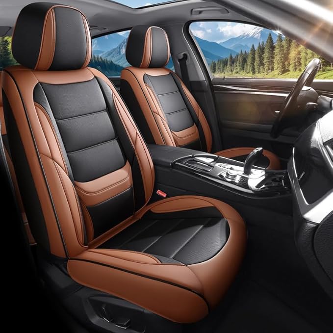 FaiFani Faux Leather Full-Set Seat Covers — Custom Fit for Hyundai Accent (1999–2022)