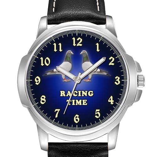 Image of PIGEON RACING MENS WATCH BIRTHDAY WEDDING DAY BEST GIFT ENGRAVED