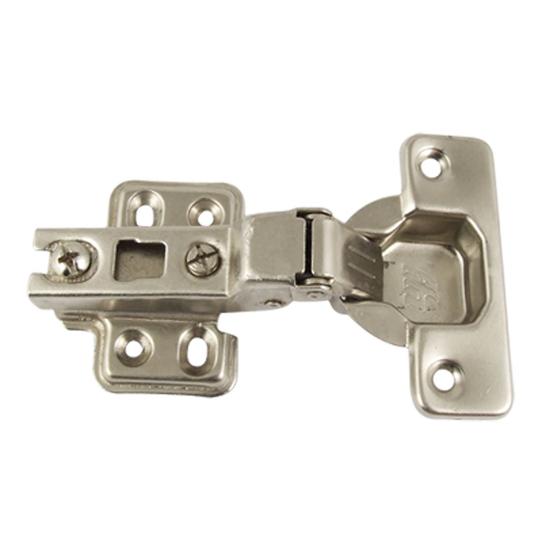 Uxcell Silver Tone Sourcingmap Metallic Buffering Half Overlay Hinge For Cabinet Door