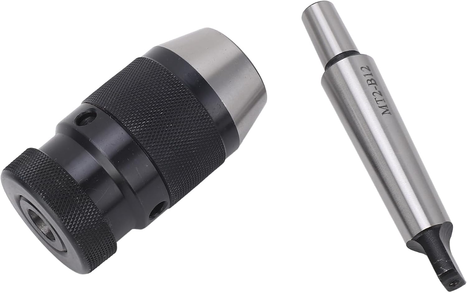 1-10mm Drill Chuck Arbor Kit B12 Keyless Self Tighten Chuck with High Clamp MT2-B12 Keyless Self Tighten Drill Chuck for Drilling Machines
