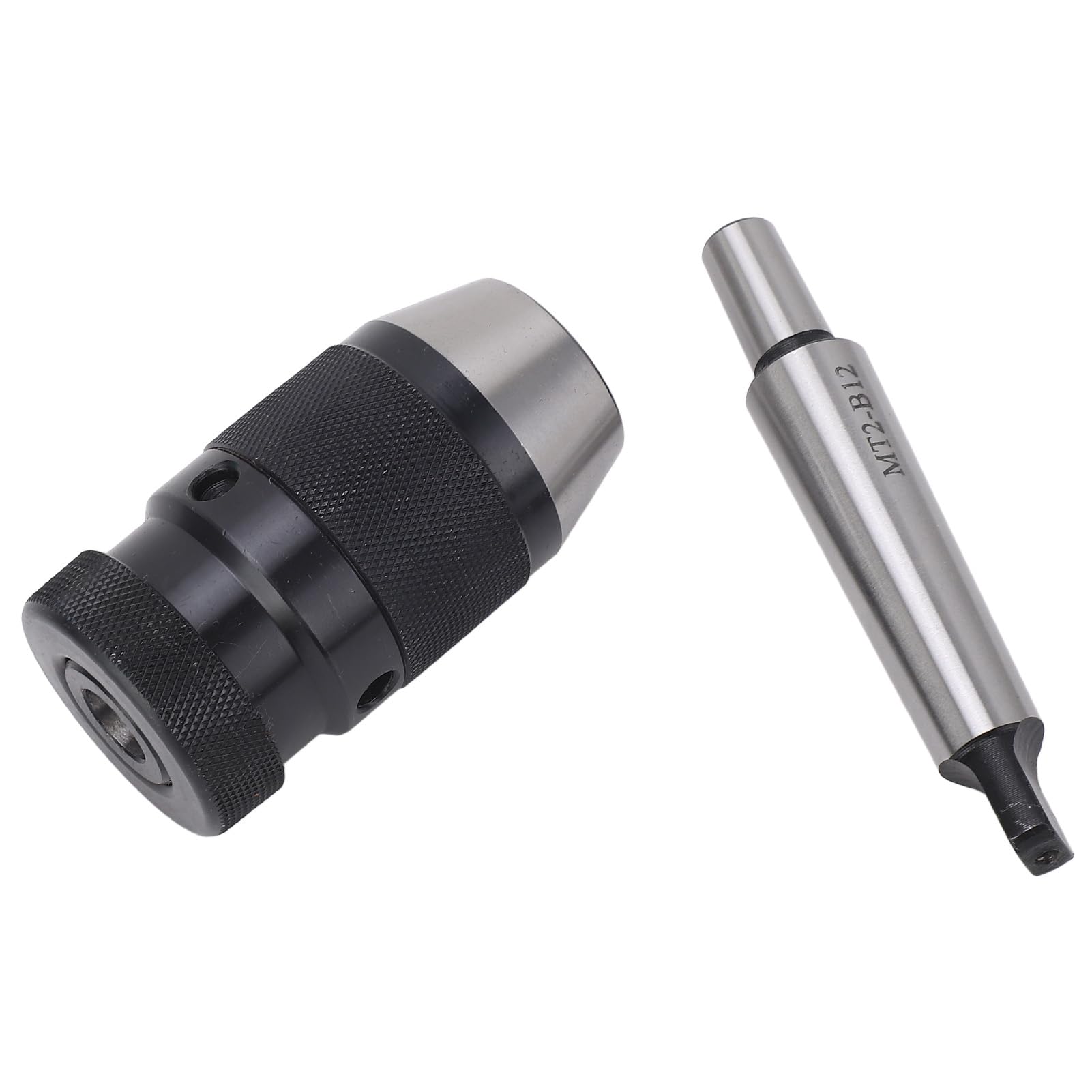 Mandrin de Perçage, Mandrin de Perçage sans clé à Serrage Automatique B12 de 1 à 10 Mm avec Arbre MT2 à B12, pour Perceuses, Fraiseuses, Tours